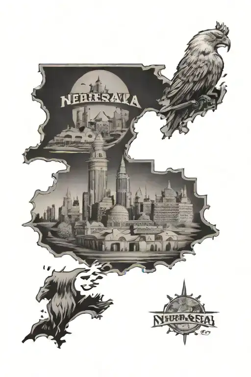 Nebraska and Kansas City tattoo design idea