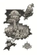 Nebraska and Kansas City tattoo design idea