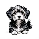 Cockapoo tattoo design idea