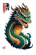 *"Create a realistic, full forearm tattoo design inspired by the stage name **‘The Lost Dragon Warrior’**. The design s tattoo design idea