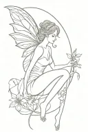 fairy tattoo design idea