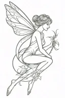 fairy tattoo design idea