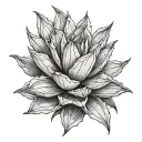 agave plant tattoo design idea