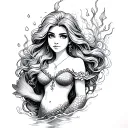 Little Mermaid tattoo design idea