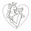 heart slut tattoo design idea