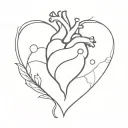 heart slut tattoo design idea