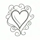 heart slut tattoo design idea