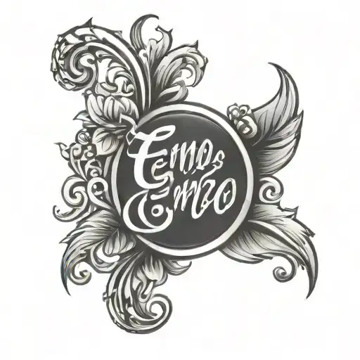 name enzo tattoo design idea