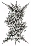 fate, everything happens for a reason tattoo design idea