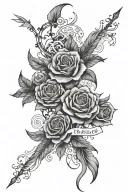 fate, everything happens for a reason tattoo design idea