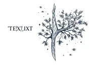 "ⵄⴷⵏⴰⵏ" Nature night sky tattoo design idea