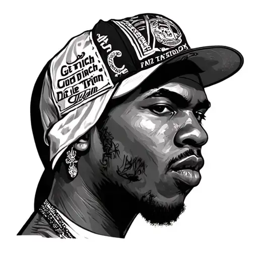 Get Rich Or Die Tryin tattoo design idea