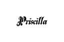 "Priscilla in blurry font" tattoo design idea