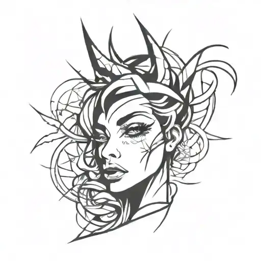 Jessica graffiti stlye tattoo design idea
