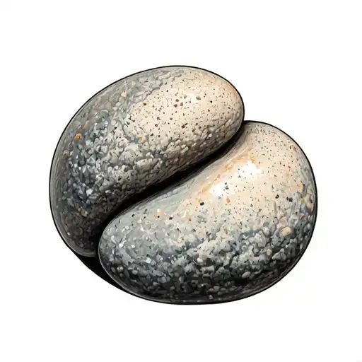 pebble tattoo design idea