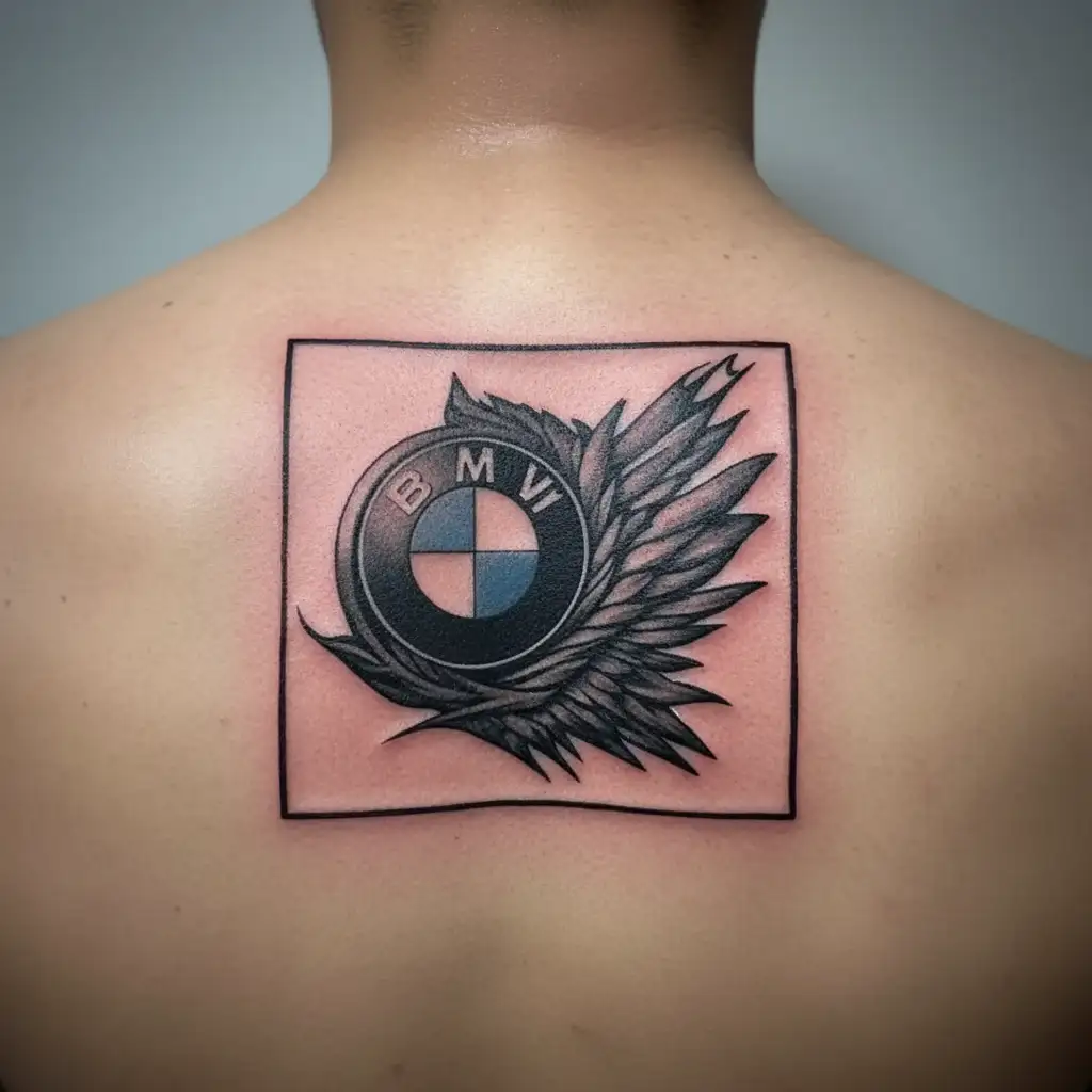 bmw logo tattoo design idea