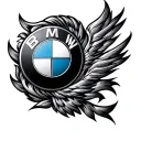 bmw logo tattoo design idea