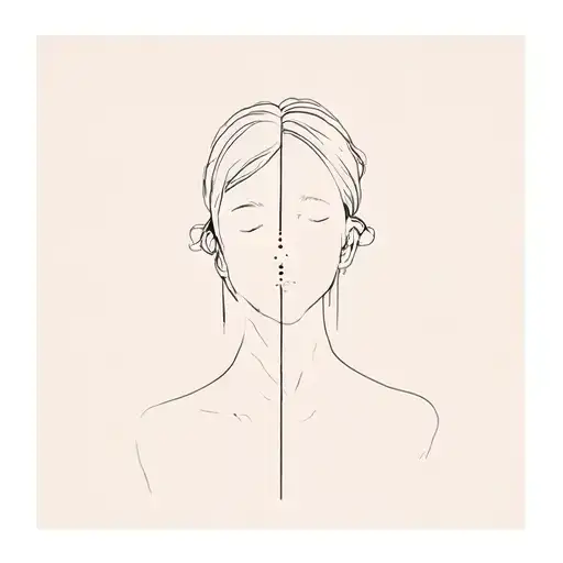 depression. minimalist tattoo design idea