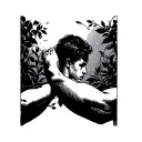 bicep showing loneliness and solidarity  tattoo design idea