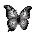 Weight Loss butterfly tattoo design idea