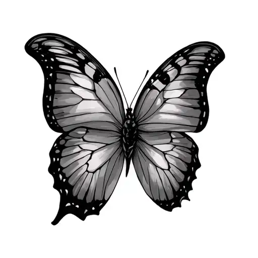 Weight Loss butterfly tattoo design idea