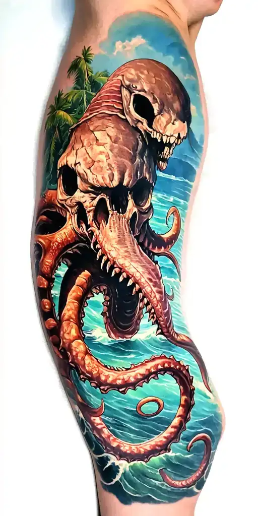 Pirates of the Caribbean, kraken tattoo design idea