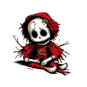 Hateful Voodoo doll tattoo design idea