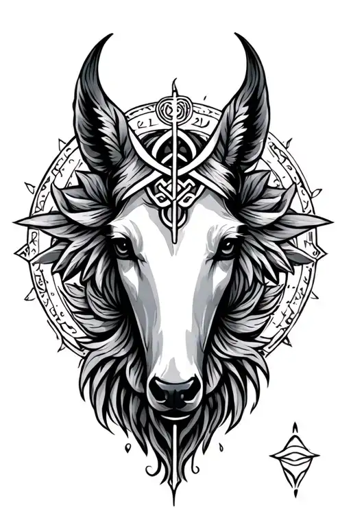 empath, protection symbol, veterinary medicine, Sagittarius, water, love tattoo design idea