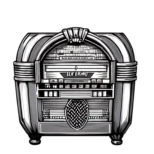 jukebox tattoo design idea