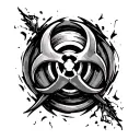 Biohazard tattoo design idea