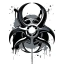 Biohazard tattoo design idea