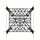 Sierpinski triangle convergence tattoo design inspired tattoo design idea