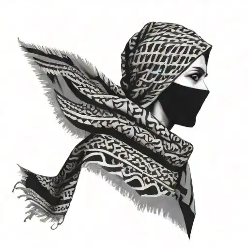 Keffiyeh tattoo design idea