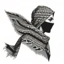 Keffiyeh tattoo design idea