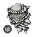 Keffiyeh tattoo design idea