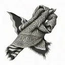 Keffiyeh tattoo design idea