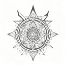 A symbol of mysterious wisdom with a symbol that suits a complex and complex personality  tattoo design idea