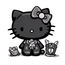 stoner hello kitty tattoo design idea
