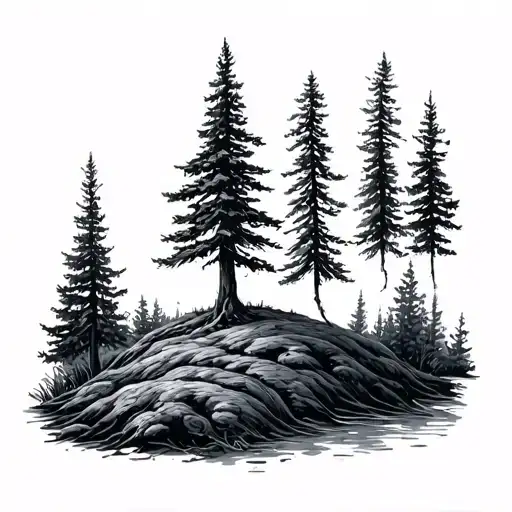 British Columbia tree-planter tattoo design idea