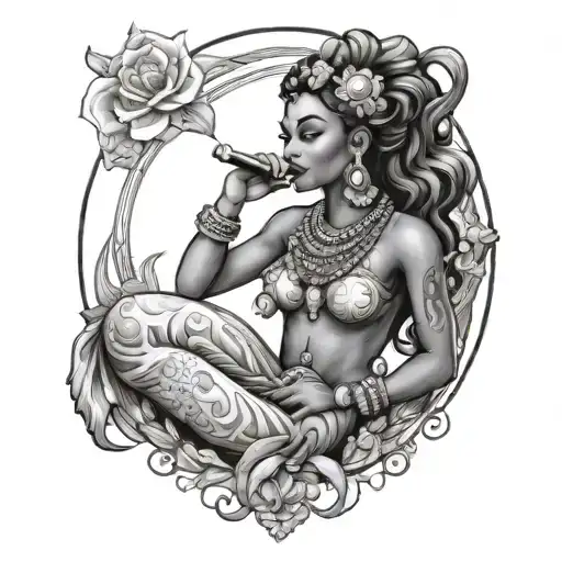 Oshun tattoo design idea