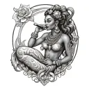 Oshun tattoo design idea