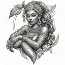 Oshun tattoo design idea