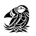 puffin Polynesia tattoo design idea
