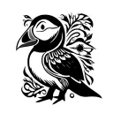puffin Polynesia tattoo design idea