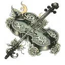 fiddle while Rome burns tattoo design idea
