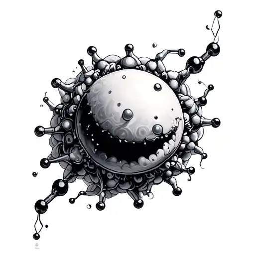 Dmt Molecule tattoo design idea