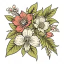 Australian native flower tattoo design idea