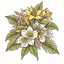 Australian native flower tattoo design idea