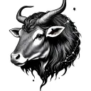 Taurus constellation made tattoo design idea