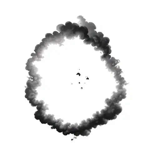 Filler Clouds and Smoke tattoo design idea